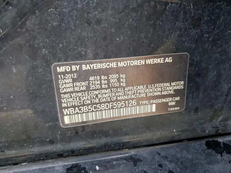 2013 BMW 328 XI SULEV  