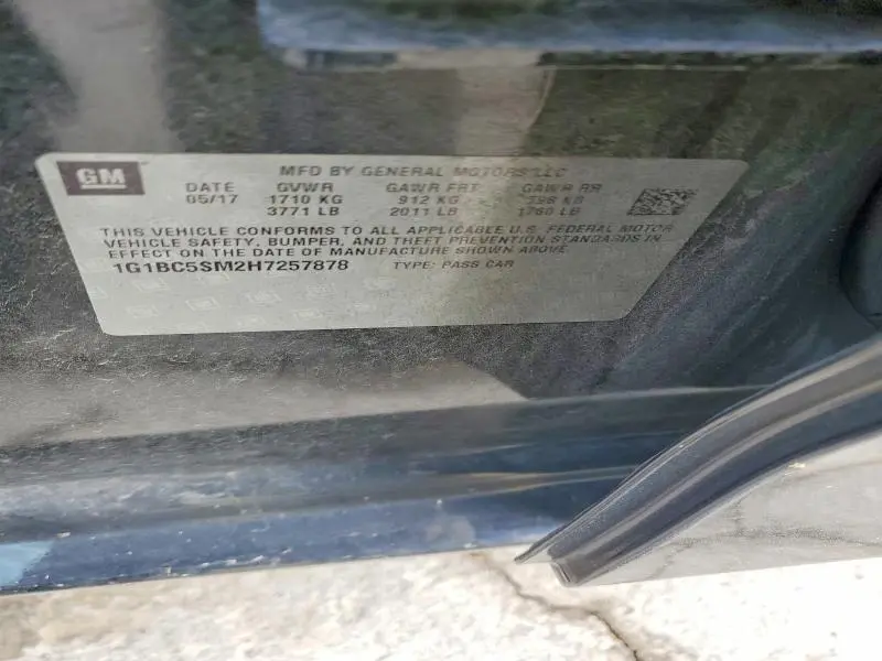 2017 CHEVROLET CRUZE LS  