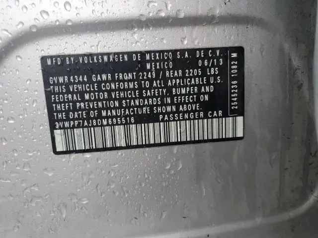 2013 VOLKSWAGEN JETTA S  