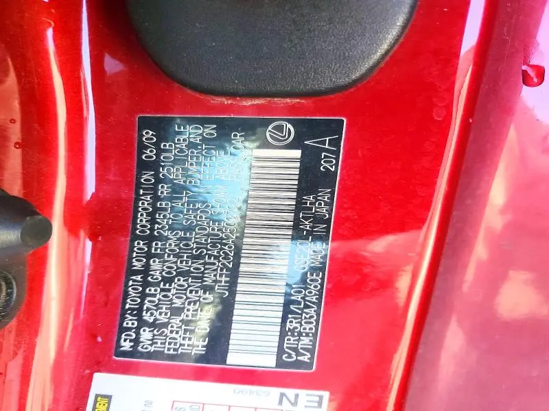 2010 LEXUS IS 250  