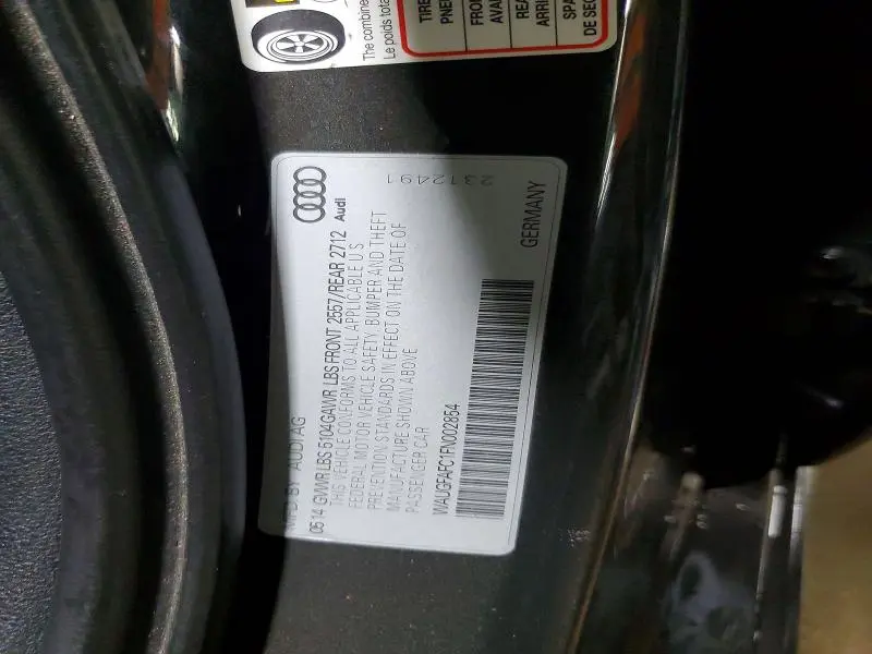 2015 AUDI A6 PREMIUM PLUS  