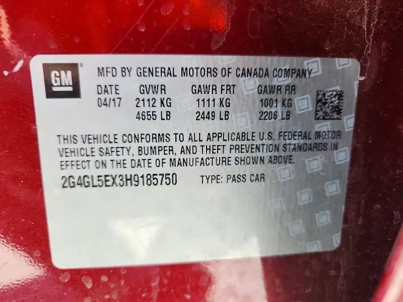 2017 BUICK REGAL SPORT TOURING  