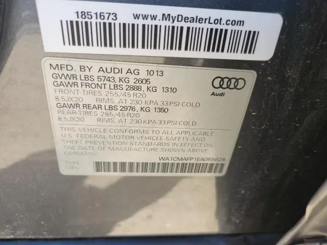 2014 AUDI Q5 TDI PREMIUM PLUS  