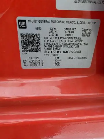 2021 GMC SIERRA K1500 SLT  