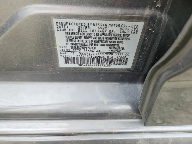 2023 NISSAN SENTRA SR  