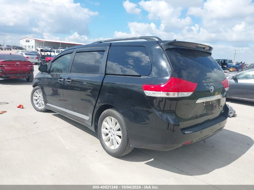 2012 TOYOTA SIENNA LIMITED V6 7 PASSENGER