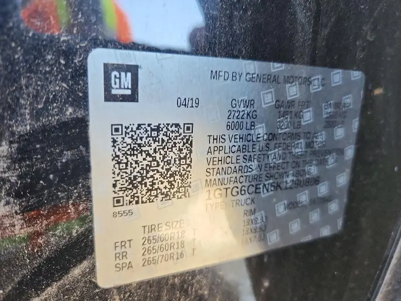 2019 GMC CANYON SLE  