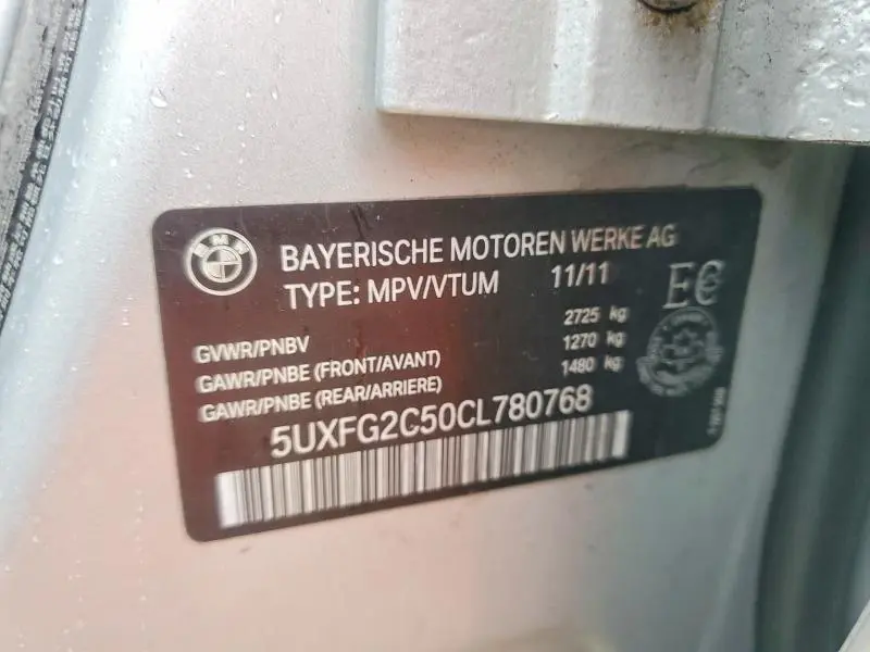 2012 BMW X6 XDRIVE35I  