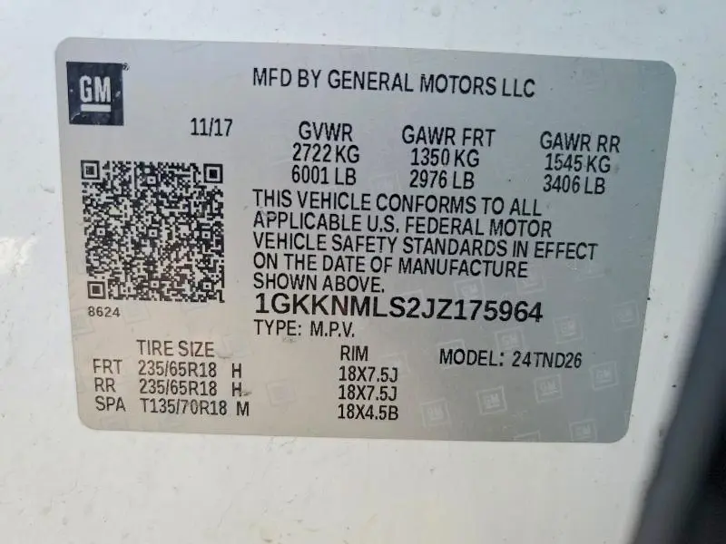 2018 GMC ACADIA SLT-1  