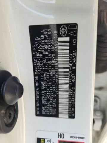 2015 TOYOTA COROLLA L  