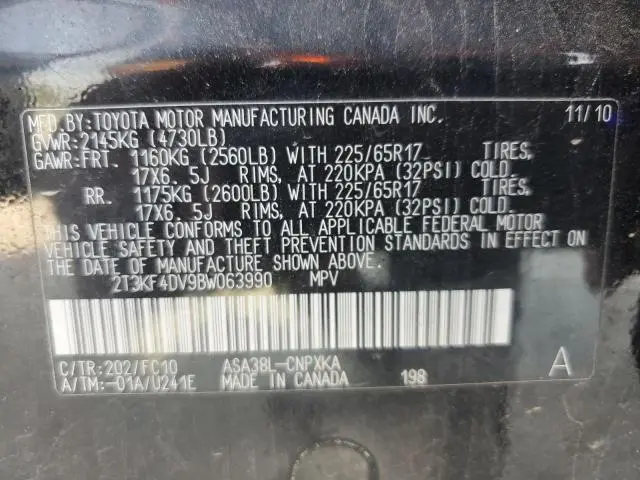 2011 TOYOTA RAV4   