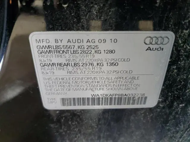2011 AUDI Q5 PREMIUM PLUS