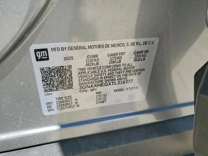 2026 CHEVROLET EQUINOX LT  