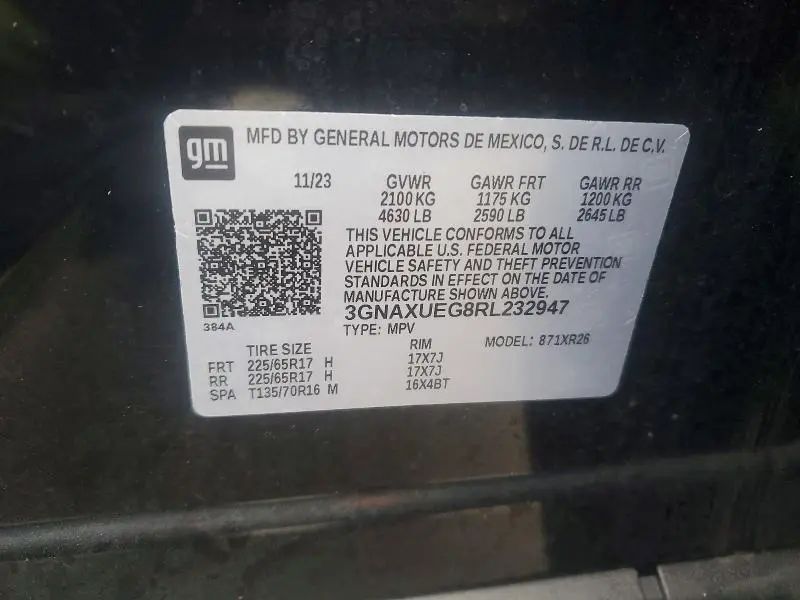 2024 CHEVROLET EQUINOX LT  