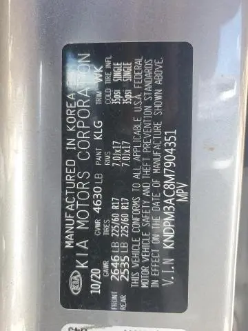 2021 KIA SPORTAGE LX  