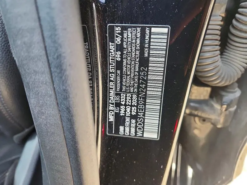 2015 MERCEDES-BENZ CLA 250  