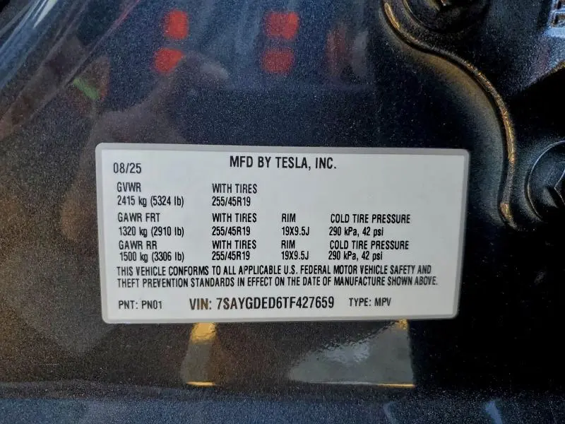 2026 TESLA MODEL Y   