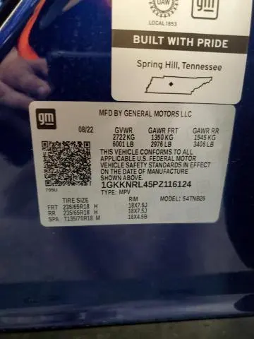 2023 GMC ACADIA SLE  
