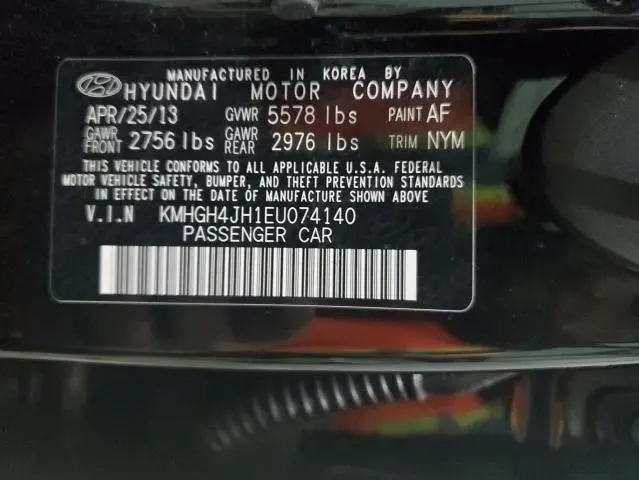 2014 HYUNDAI EQUUS SIGNATURE  