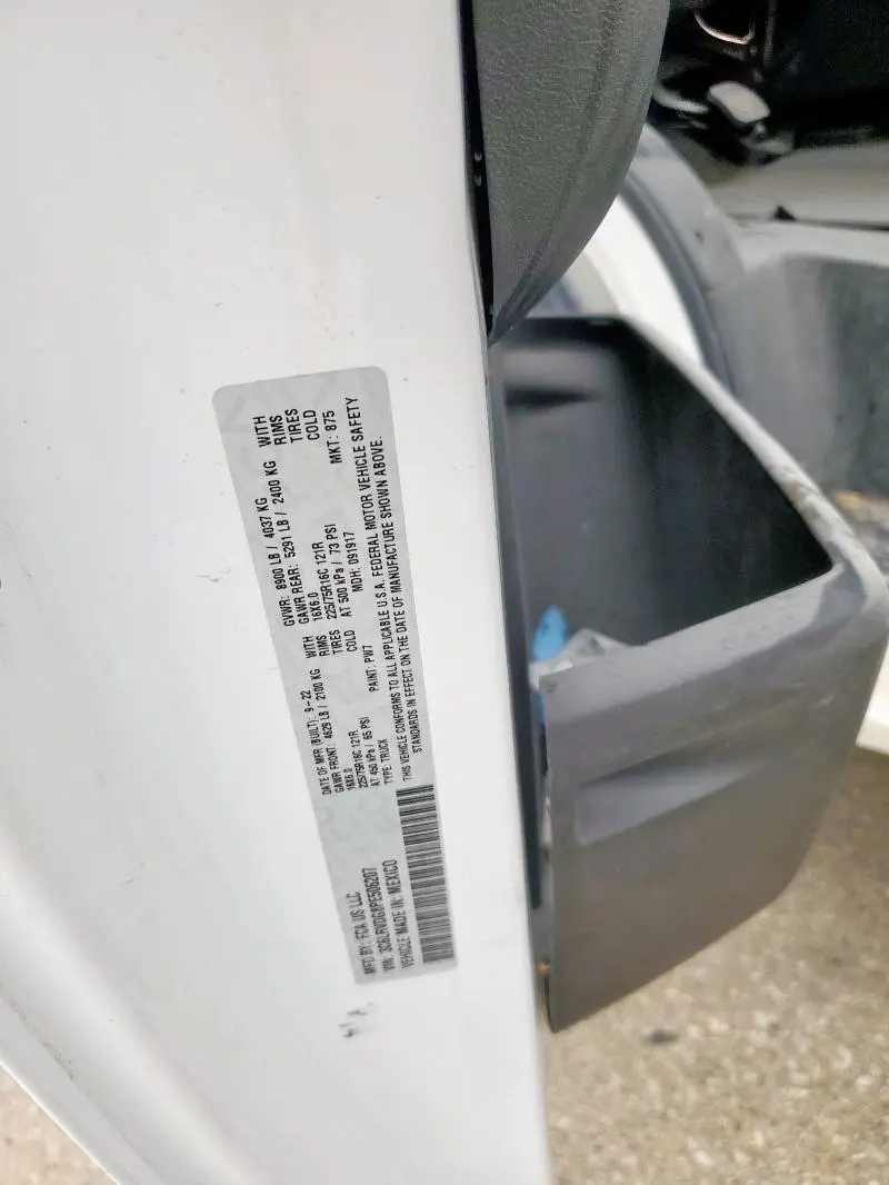 2023 RAM PROMASTER 2500 2500 HIGH  