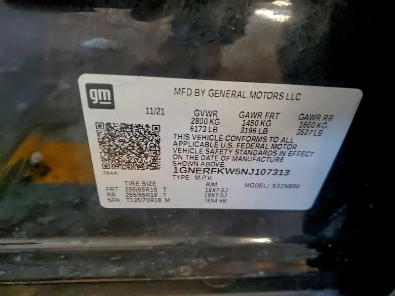 2022 CHEVROLET TRAVERSE LS  