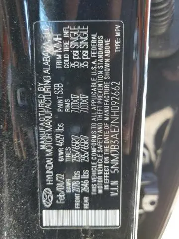 2022 HYUNDAI TUCSON SEL  