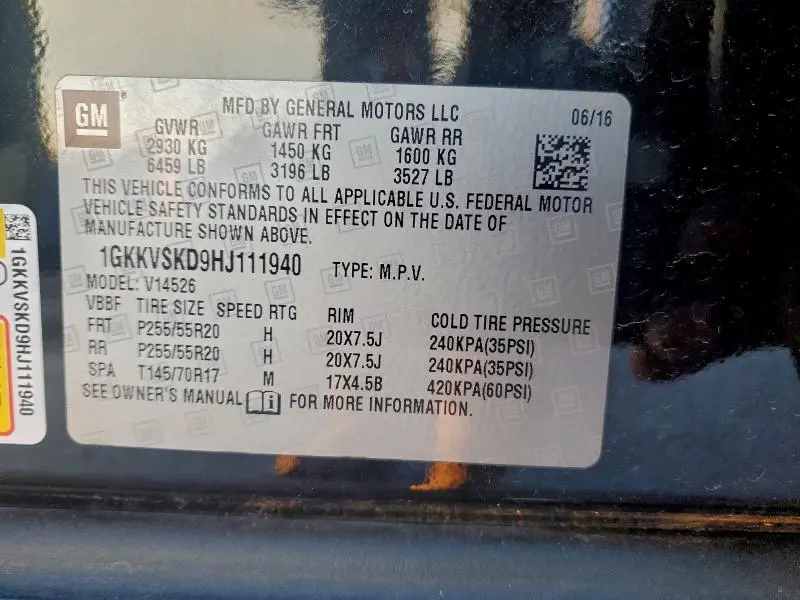 2017 GMC ACADIA LIMITED SLT-2  