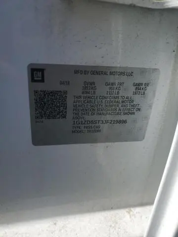 2018 CHEVROLET MALIBU LT  