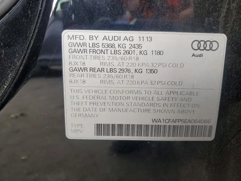 2014 AUDI Q5 PREMIUM  