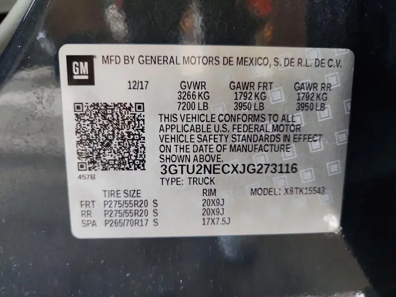 2018 GMC SIERRA K1500 SLT  