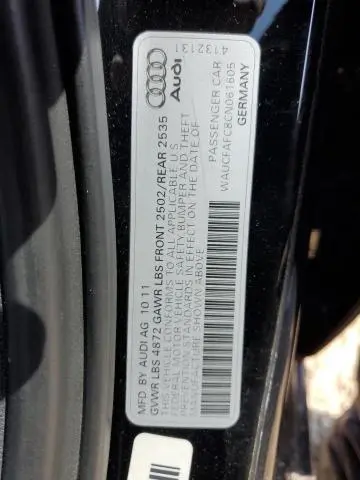 2012 AUDI A6 PREMIUM  