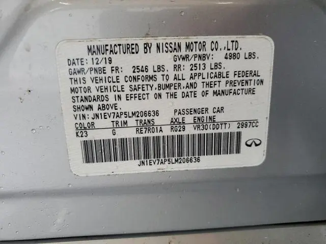 2020 INFINITI Q50 PURE