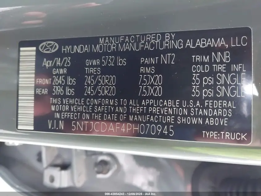 2023 HYUNDAI SANTA CRUZ NIGHT