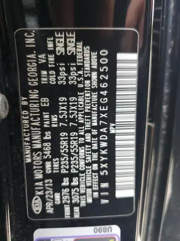 2014 KIA SORENTO SX  