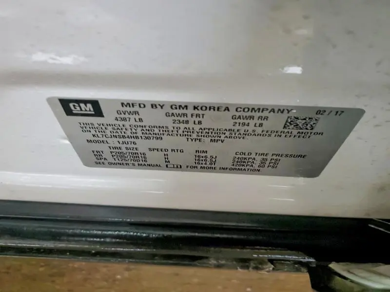 2017 CHEVROLET TRAX LS  