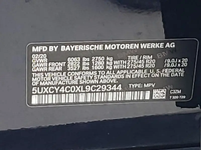 2020 BMW X6 SDRIVE 40I  