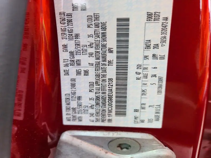 2014 FORD ESCAPE SE  