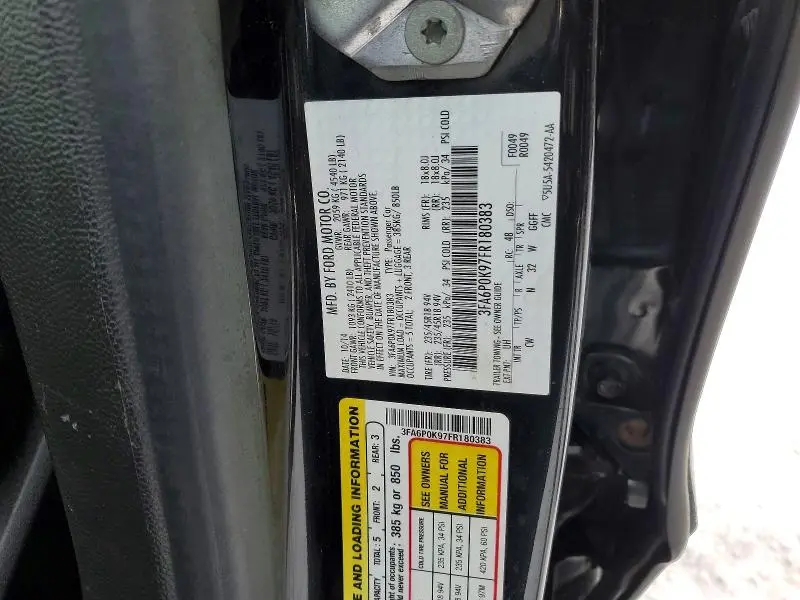 2015 FORD FUSION TITANIUM  