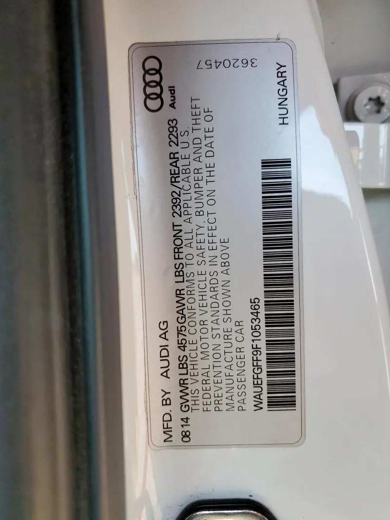 2015 AUDI A3 PREMIUM PLUS  