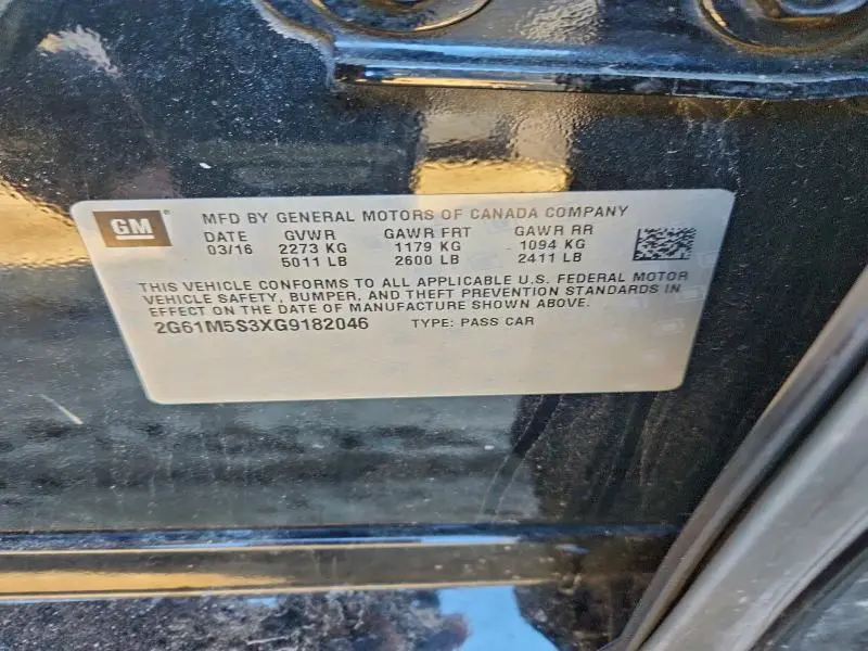 2016 CADILLAC XTS LUXURY COLLECTION  