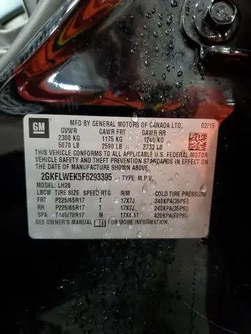 2015 GMC TERRAIN SLE  