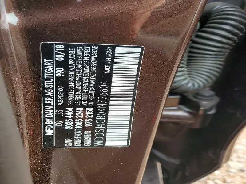 2019 MERCEDES-BENZ CLA 250 4MATIC  