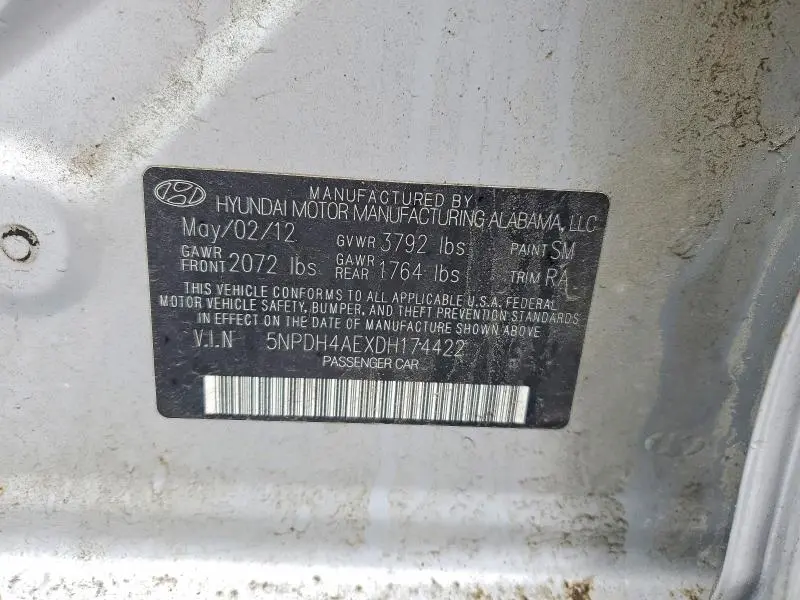 2013 HYUNDAI ELANTRA GLS  