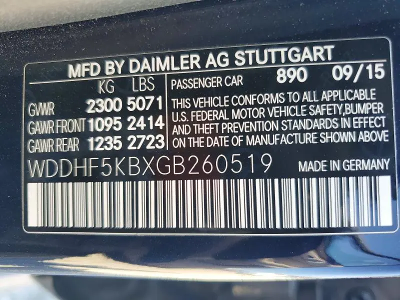 2016 MERCEDES-BENZ E 350  