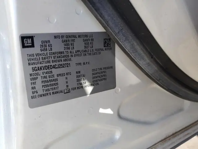 2012 BUICK ENCLAVE   