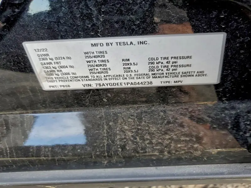 2023 TESLA MODEL Y   