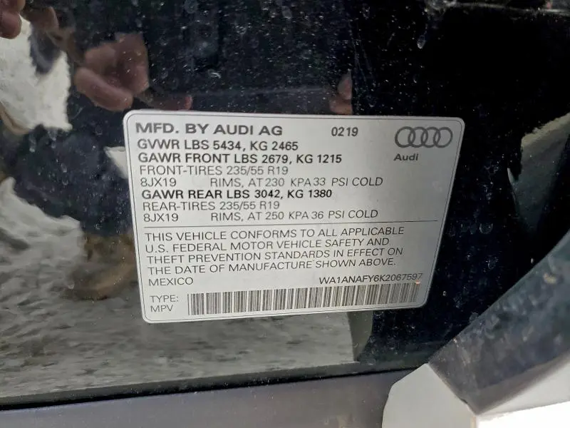 2019 AUDI Q5 PREMIUM  