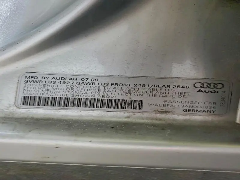 2010 AUDI A4 PREMIUM  