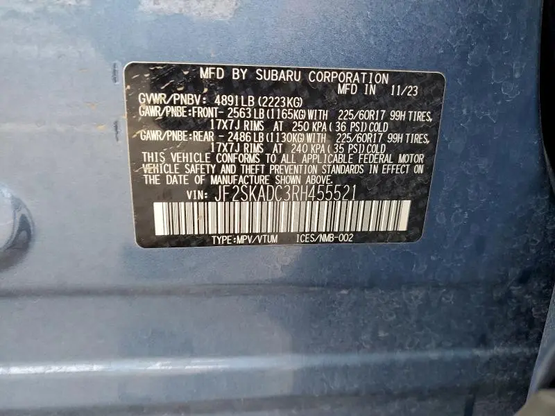 2024 SUBARU FORESTER PREMIUM  