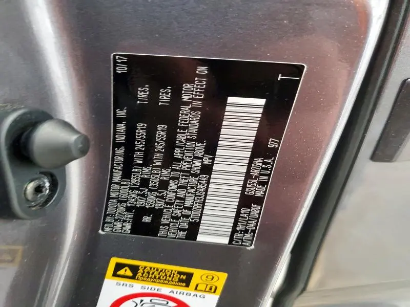 2018 TOYOTA HIGHLANDER LIMITED PLATINUM  